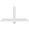 Ekena Millwork Eugene Architectural Grade PVC Gable Bracket, 48"W x 26"H x 4"D x 4"F, 13/12 Pitch GBP048X26X0404EUG00 - alternate 3
